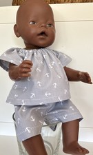 Niedliche puppenkleidung 43cm - puppenkleidung,