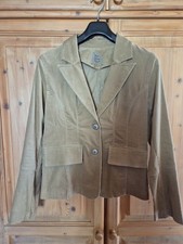 Cord Blazer, Freizeit Jacke, Anzugjacke, Stretch, beige, Gr. 38 *NEU*