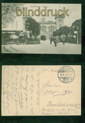 Saarbrücken bahnhof - saarbrücken, sw-ak
