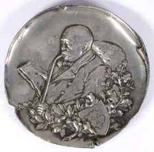 Jugendstil Zinn Teller Otto v