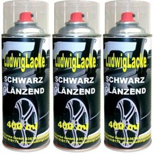 Schwarz glänzend spraydosen - schwarz,