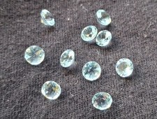 10x blauer Topas 5 x 5 mm