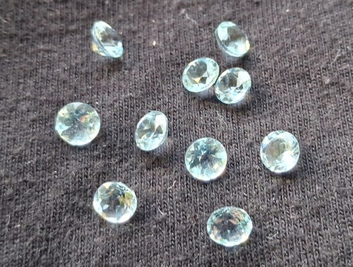 10x blauer topas 5 mm - 10x,