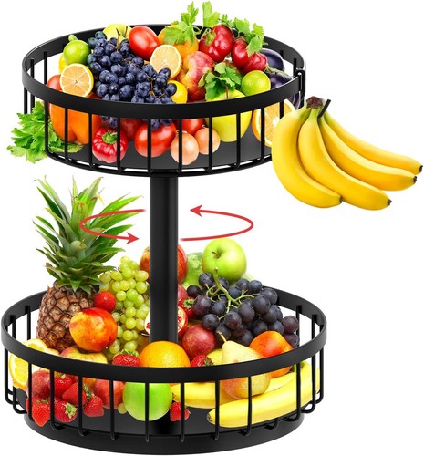 Obstkorb etagen schwarz obst - obstkorb, 2