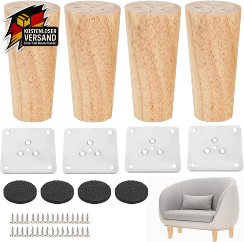 Stück möbelfüße holz 10 - stück,