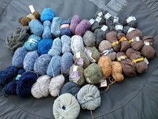 Wolle Konvolut Paket 52 Knäuel Wollpaket Handarbeit Wollpaket