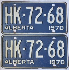 2x Kanada Kennzeichen ALBERTA