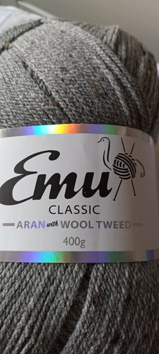 400g knäul strickwolle grau - 400g,