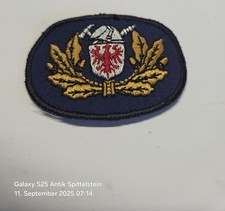 Aufnäher Patch Feuerwehr Landeswappen gestickt Brandenburg