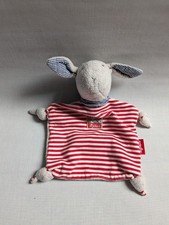 Sigikid Hase Lamm Schaf rot gestreift Frottee Schmusetuch Kuscheltuch