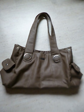 Damenhandtasche khaki oliv Schultertasche Umhängetasche Shopper Bag 34x 22x10