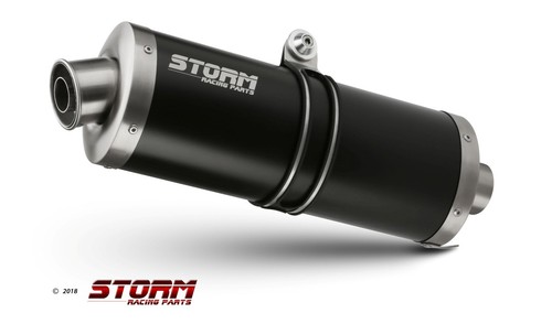 Storm oval auspuff schwarz - auspuff,