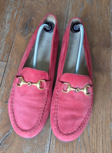 Rote damen wildleder mokassins - damen,