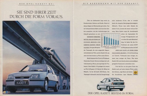 Opel kadett gsi reklame - opel,