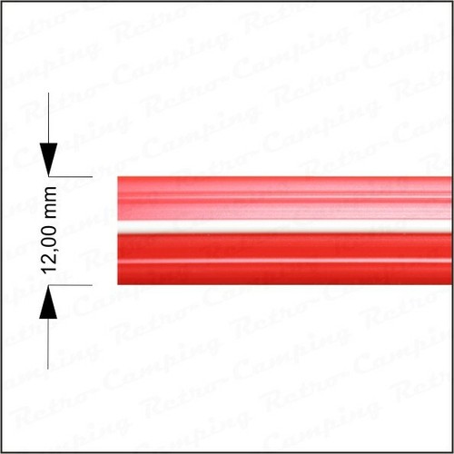 Muster rot weiß 12mm - , rot-weiß