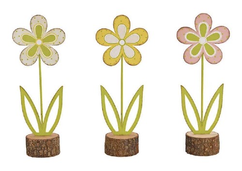 Deko blume aus metall auf - metall,