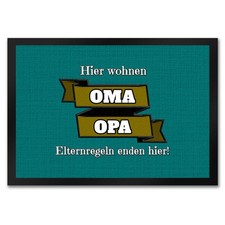 Fußmatte in 35x50 cm Hier