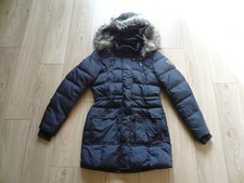 Toller ONLY Damen Stepp MANTEL Gr.XS/34 blau mit Kapuze Jacke wie NEU !!