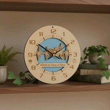 Uhr Wanduhr Hängeuhr aus Holz