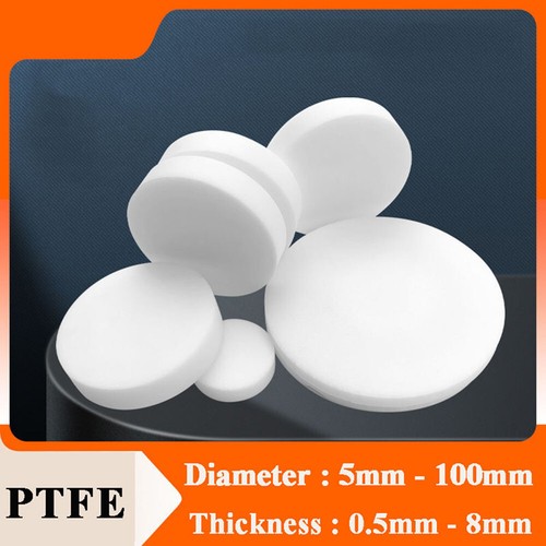 Solide rund ptfe platte weiß - platte,