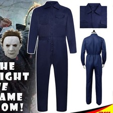 Michael Myers Cosplay Kostüm Overall Outfits Karneval Halloween Party Anzug Mask