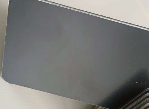 Aluverbundplatte schwarz matt