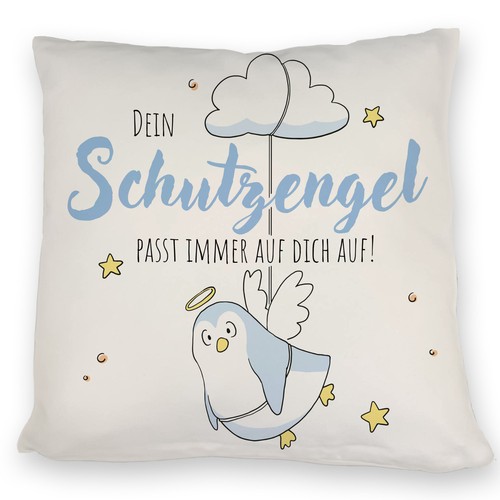 Schutzengel pinguin kissen - kissen, in