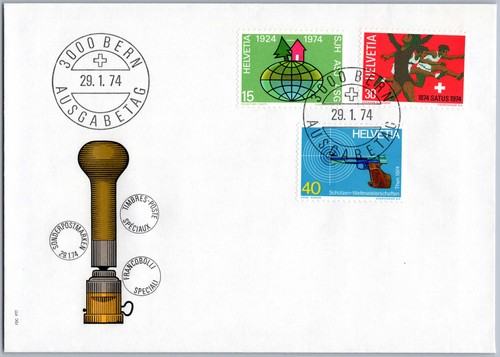 Schweiz fdc bern 1974 - 1974, sport