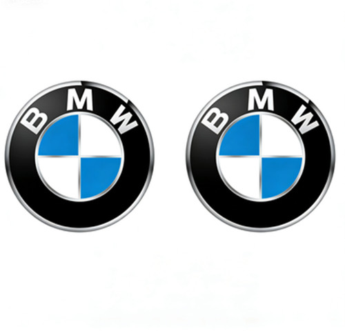 Neu 82mm weiß blau emblem - 2,