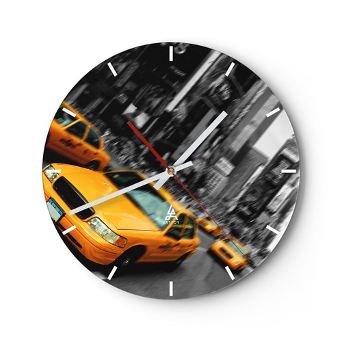 Modern wanduhr 30x30cm rund - wanduhr,