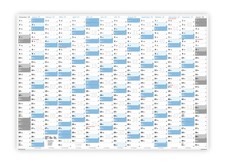 XXL Wandkalender gerollt