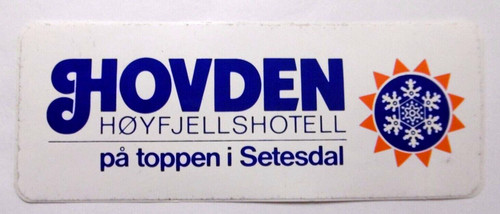 Souvenir aufkleber hovden - souvenir-aufkleber,