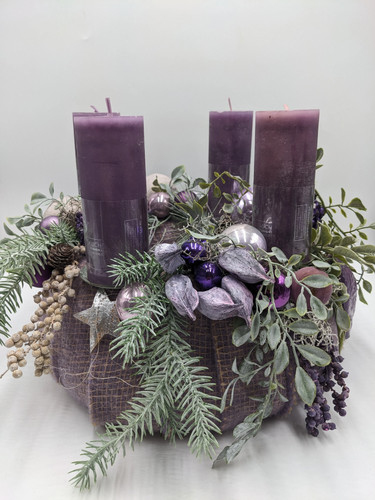 Adventskranz kugel zapfen - kugel,