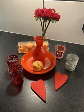 Dekoset 14 Teile Kerzen Teelichthalter Vase Leonardo Orange Rot Herz Depot Deko