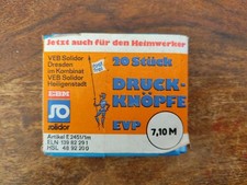 DDR Druckknöpfe – VEB Solidor Dresden / Heiligenstadt – Originalverpackung...