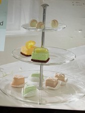 Etagere 3er: glatte Glasteller