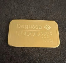 Degussa Goldbarren 100 Gramm 999.9
