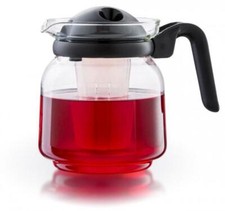 Glas Teekanne Venezia mit Deckelfilter + Teefilter 1,5L
