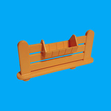 Playmobil - Stallwand - Gatter mit Trog - gelborange - aus Reiterhof 3120