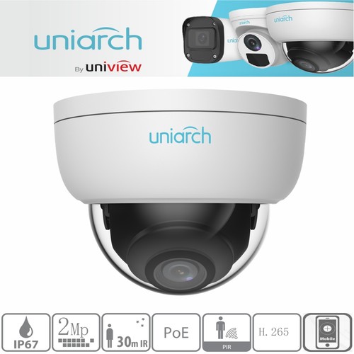 Uniarch kamera dome 2mp - ip,