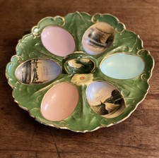 Alte Servierplatte Servierschale Teller aus Porzellan Andenken Cuxhaven 