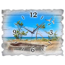 Holz wanduhr leise lautlos - bm,