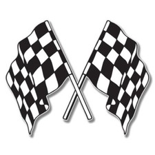 Autoaufkleber zielfahne flagge - autoaufkleber,