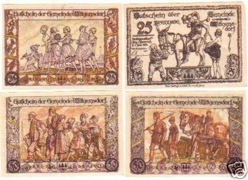 Banknoten notgeld gemeinde - notgeld,