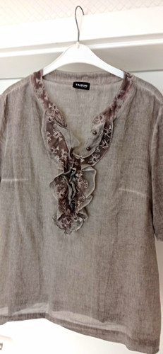 Taifun damen bluse grau - taifun,