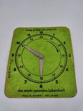 DDR Kinderuhr Lernuhr Pappuhr