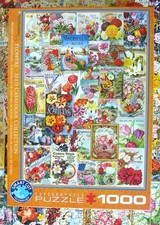 " Flowers Seeds " 1000er Puzzle * Eurographics * komplett * Smart Cut *