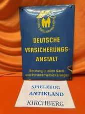 Original Emailschild Deutsche Versicherungsanstalt Frühe DDR Um 1960 35x25