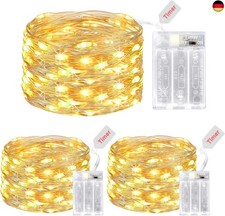 litogo LED Fairy Lights Battery with Timer, Pack of 3 5 m 50 Micro LED Fairy