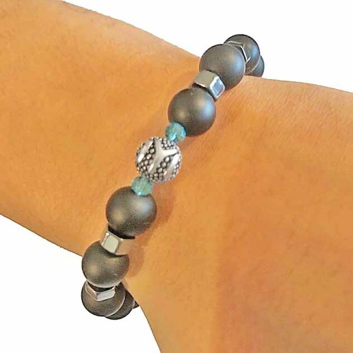 Göktürk armband onyx silber - gÖktÜrk,